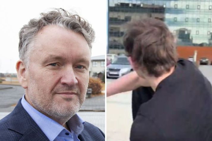 Sveinn Óskar Sigurðsson segir myndbandið á vegum krakka að leik og segir gagnrýni vera pólitísks eðlis.