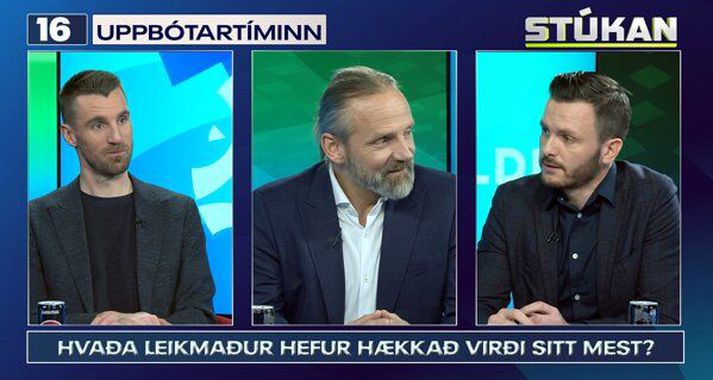 Kjartan Atli kom með þrjár spurningar fyrir Lárus Orra og Albert sem þurftu að koma með skjót svör.