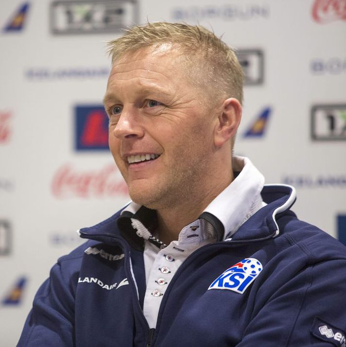 Heimir Hallgrímsson var ánægður með ferðina til Abú Dabí.