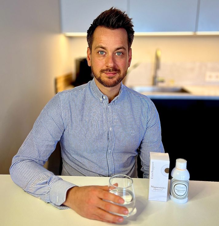 Magnesium Optinerve frá Curesupport er einstaklega vönduð steinefnablanda sem inniheldur Magnesíum bisglicynate, Sink, Króm,Tárín og selen. Hrafn Davíð Hrafnsson finnur mikinn mun á svefninum.