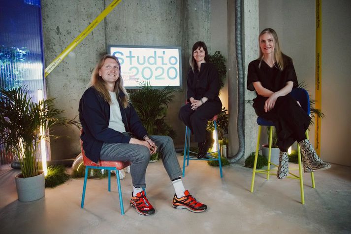 Studio 2020 - Garðar Eyjólfsson, Hlín Helga Guðlaugsdóttir og María Kristín Jónsdóttir.