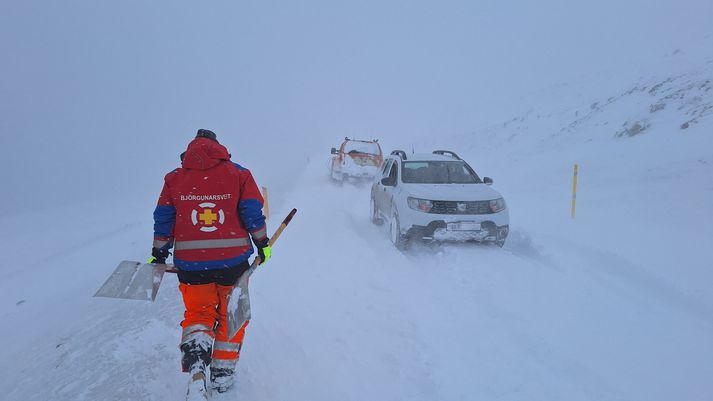 Frá aðgerðum í Djúpinu í dag.