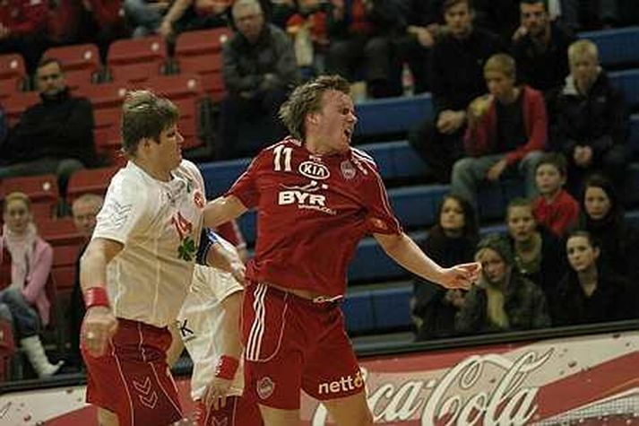 Haukar lögðu Fram í toppslag í kvöld.