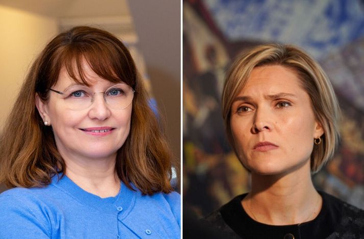 Kristín Benediktsdóttir er umboðsmaður Alþingis og Kristrún Frostadóttir forsætisráðherra.