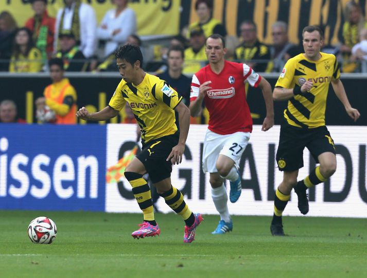 Kagawa líður vel í gulu treyju Dortmund