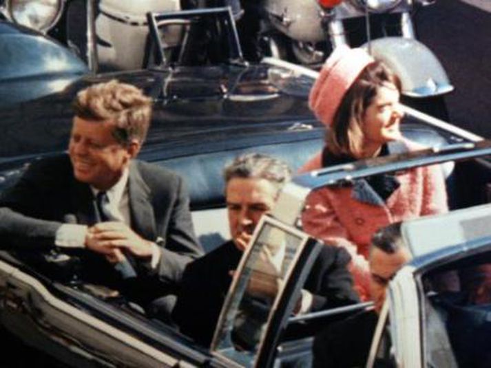 JFK var myrtur í Dallas í nóvember 1963. MYND/AFP