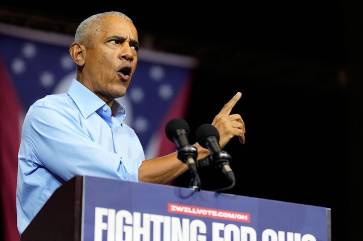 Barack Obama, fyrrverandi Bandaríkjaforseti, beindi spjótum sínum að Donald Trump Bandaríkjaforseta á fundi til stuðnings frambjóðendum Demókrata í komandi þingkosningum. 