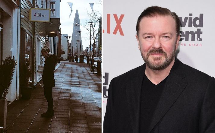 Ricky Gervais mun vera með uppistand í Hörpu í kvöld.