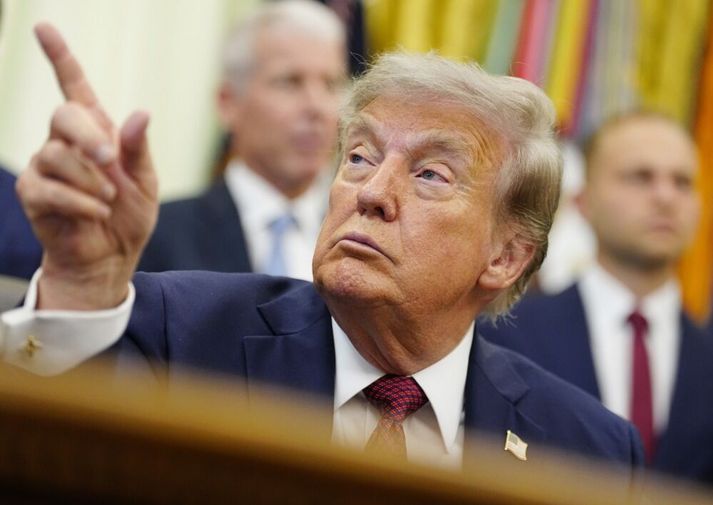 Donald Trump Bandaríkjaforseti segir ekkert til í því að vopnabúr Bandaríkjanna sé að minnka.