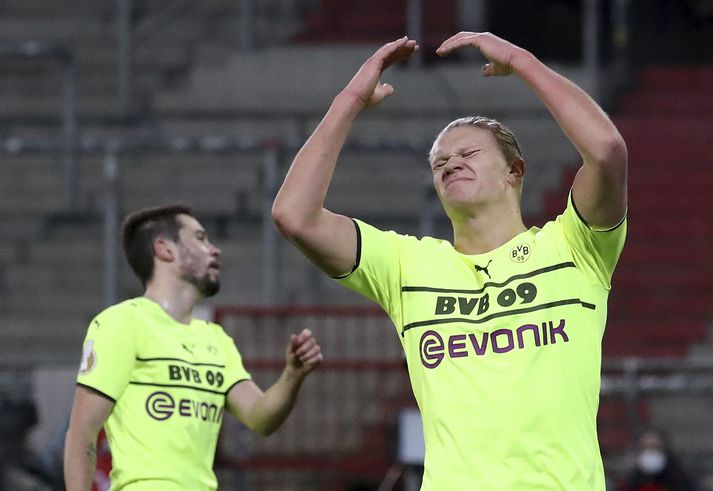 Erling Braut Haaland skoraði eina mark Dortmund í kvöld.