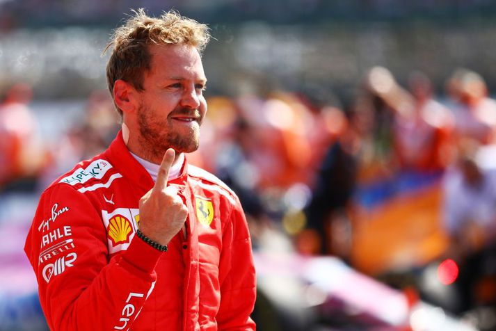 Sebastian Vettel stóð uppi sem sigurvegari.