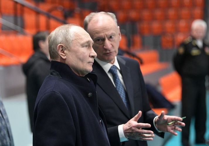 Vladimír Pútín og Nikolai Patrushev.