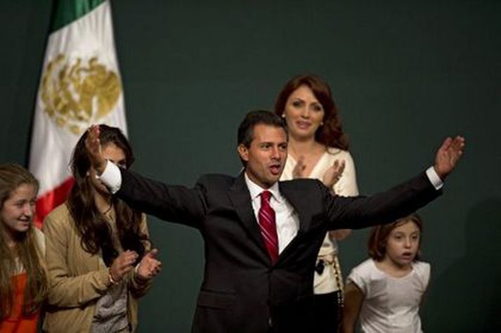 Pena Nieto er nýkjörinn forseti.
