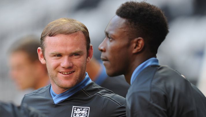 Danny Welbeck og Wayne Rooney.
