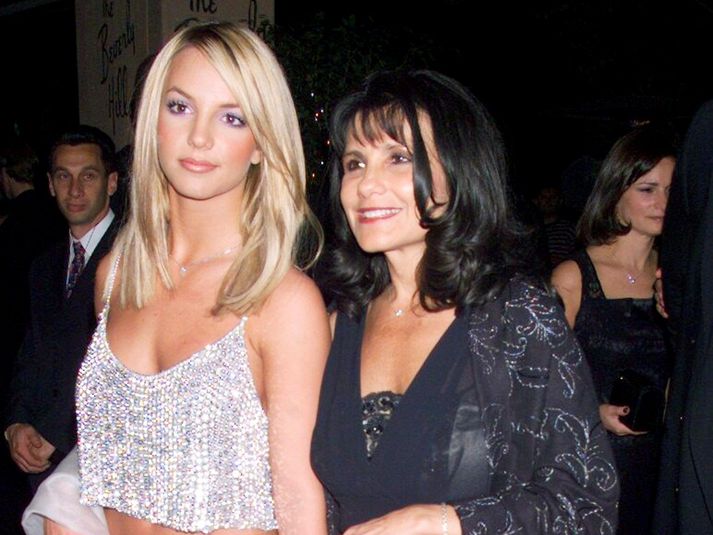 Britney og Lynne á góðri stundu