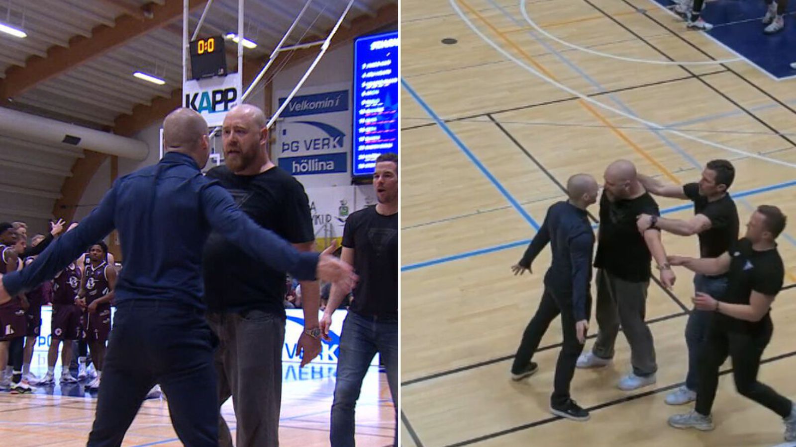 Upp úr sauð milli þjálfaranna í Garða­bæ: „Ég bað hann af­sökunar“