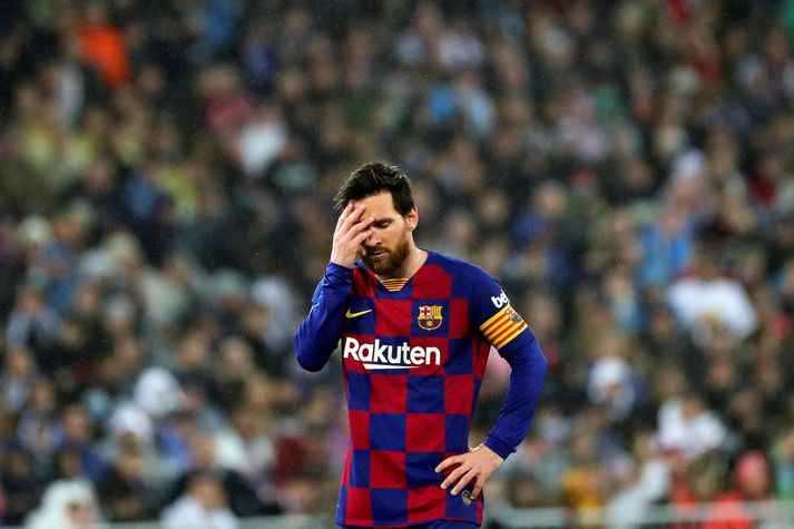 Messi grípur væntanlega um höfuð sér útaf öllum látunum í Katalóníu.