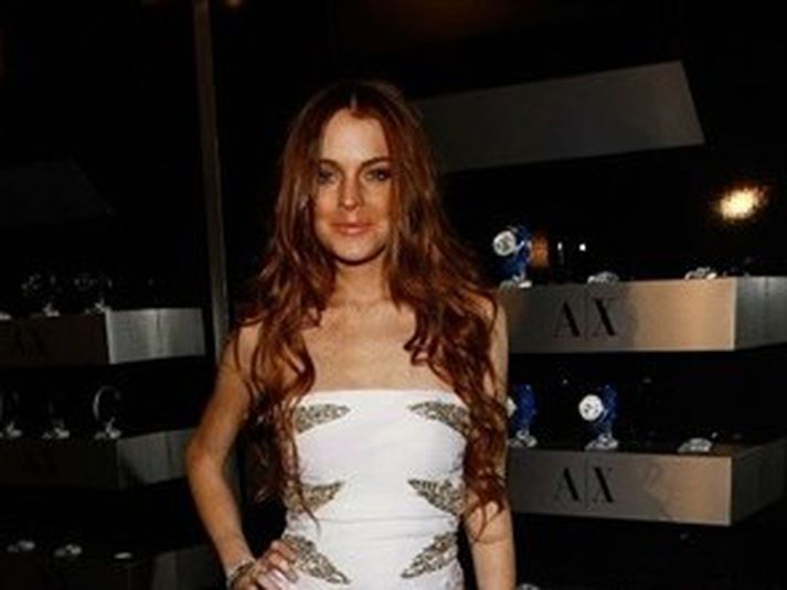 Skilnaðurinn tók á Lindsay Lohan. Mynd/ AFP