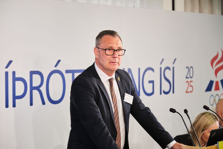 Willum Þór Þórsson var kjörinn formaður Íþróttasambands Íslands á iþróttaþingi sambandsins 2025.