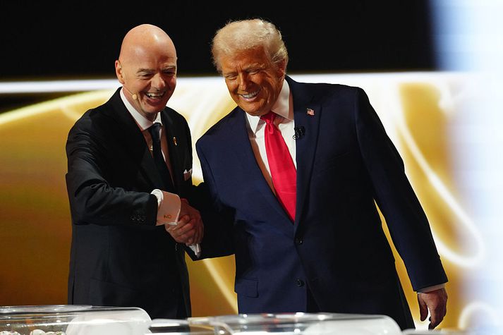 Gianni Infantino og Donald Trump hafa orðið góðir félagar á síðustu árum.