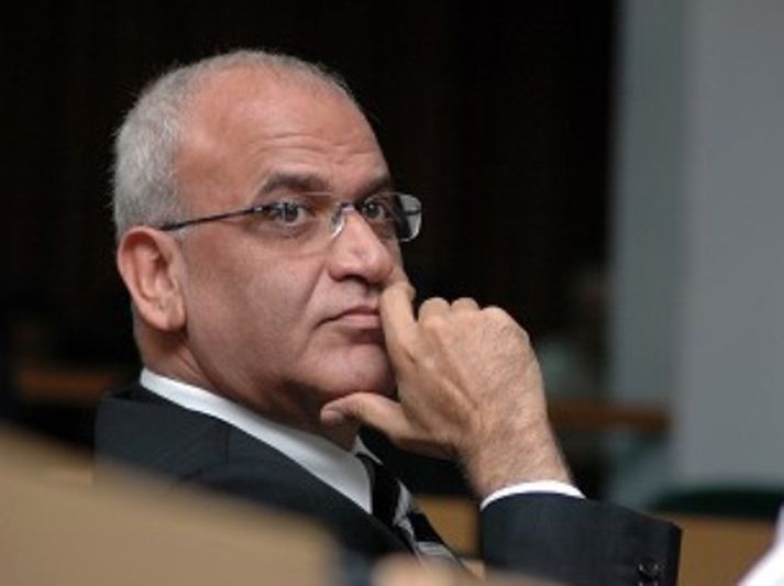 Saeb Erekat, aðalsamningamaður Palestínumanna. Mynd/AFP
