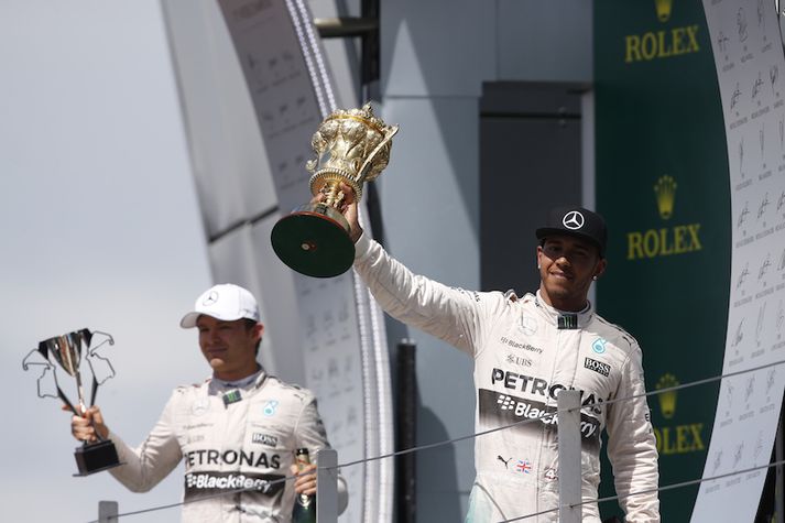 Rosberg ætlar að ná Hamilton.