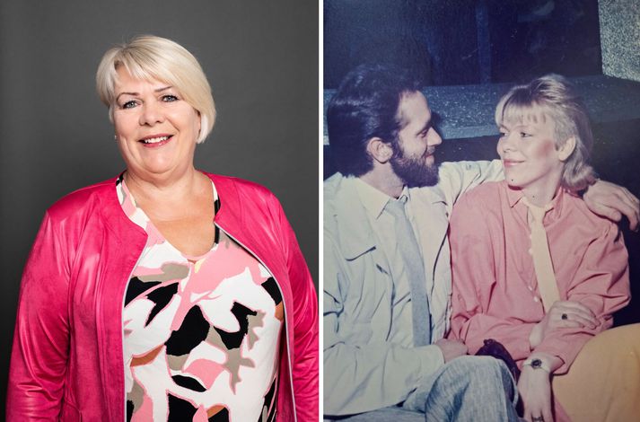 Lilja Rafney birtir fallega mynd af hjónunum á þeirra yngri árum með færslu sinni.