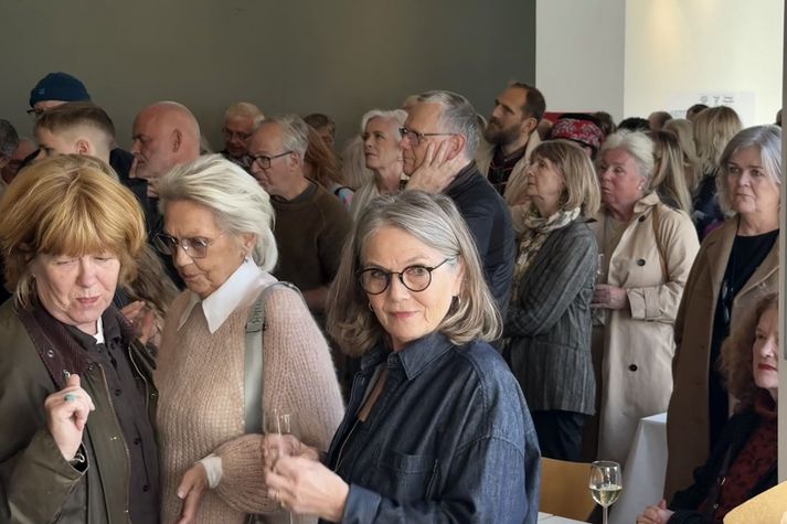 Það var líf og fjör á opnun hjá Listasafni Árnesinga.