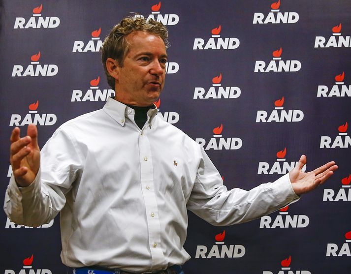 Rand Paul er sonur Ron Paul, sem bauð sig margsinnis fram til forseta.