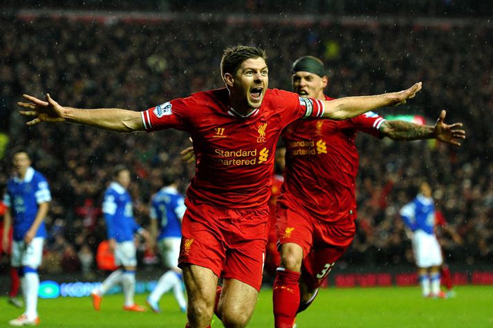 Gerrard þekkir það vel að skora gegn Everton