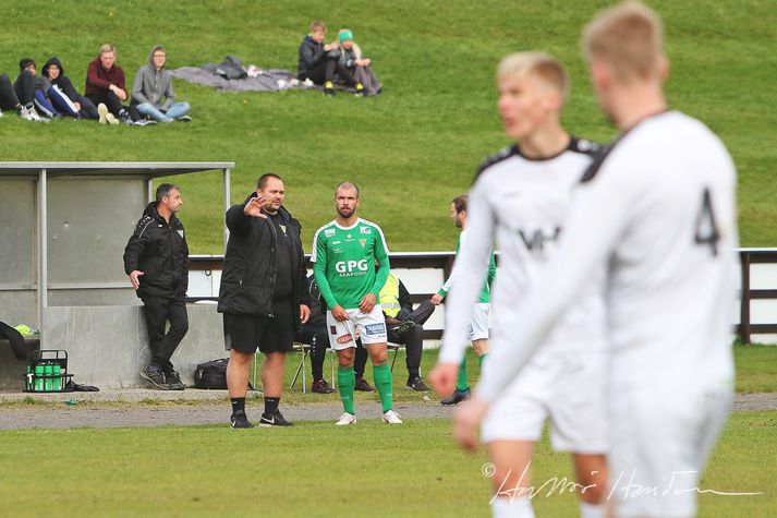 Úr leik Völsungs og Hattar um síðustu helgi sem Völsungur tapaði mjög óvænt, 2-3. Það gæti komið í bakið á Húsvíkingum.