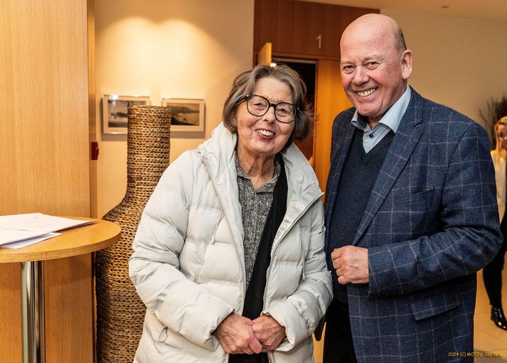 Áslaug Sigríður Alfreðsdóttir og Ólafur Ernir Ólafsson, eiginmaður hennar.