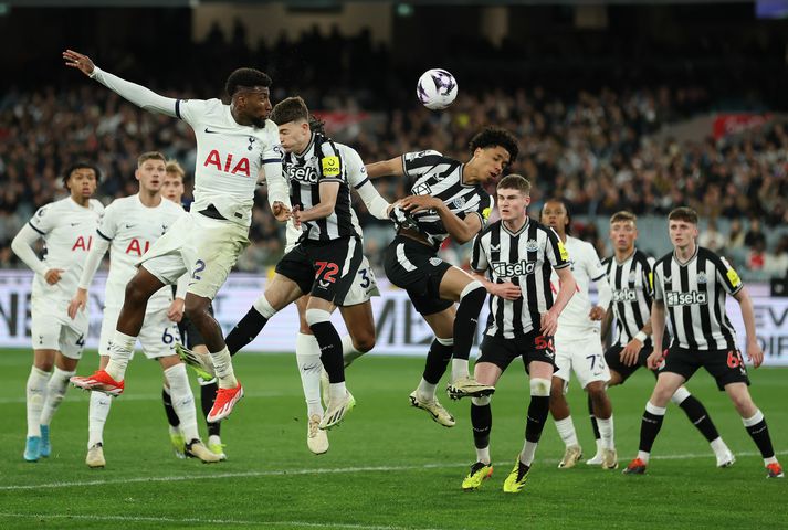 Tottenham og Newcastle mættust í sýningaleik í Ástralíu þremur dögum eftir síðasta tímabil.
