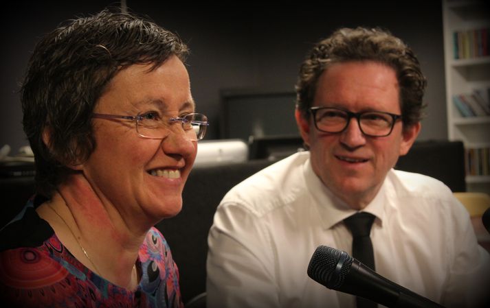 Valgerður Rúnarsdóttir læknir á Vogi og Kristján Þór Júlíusson heilbrigðisráðherra.