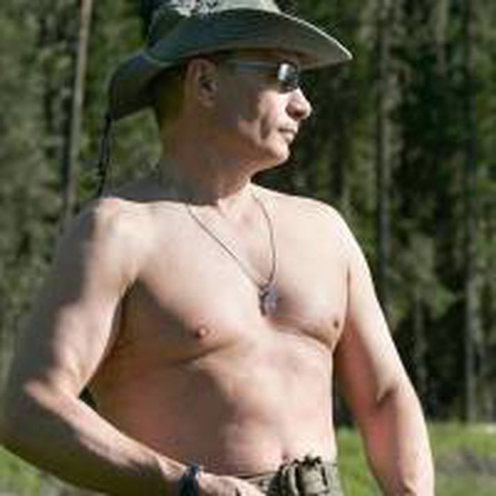 Vladimir Putin er stæltur vel.