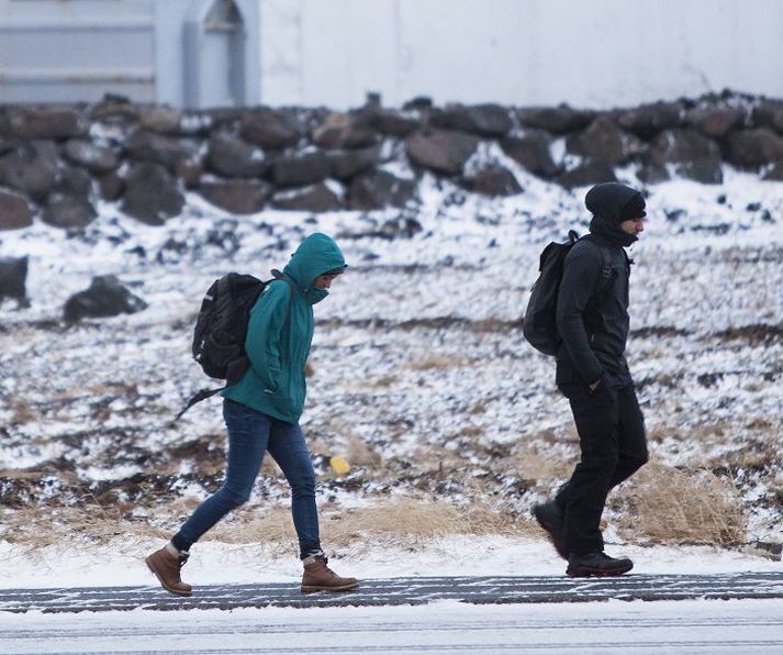 Ferðalangar máttu klæða sig vel og vera á góðum skóm til þess að lenda ekki í vandræðum.