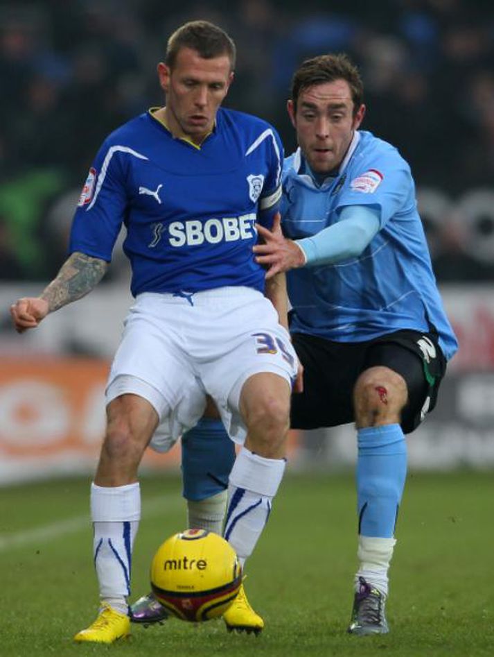 Craig Bellamy skoraði fyrir Cardiff í dag.
