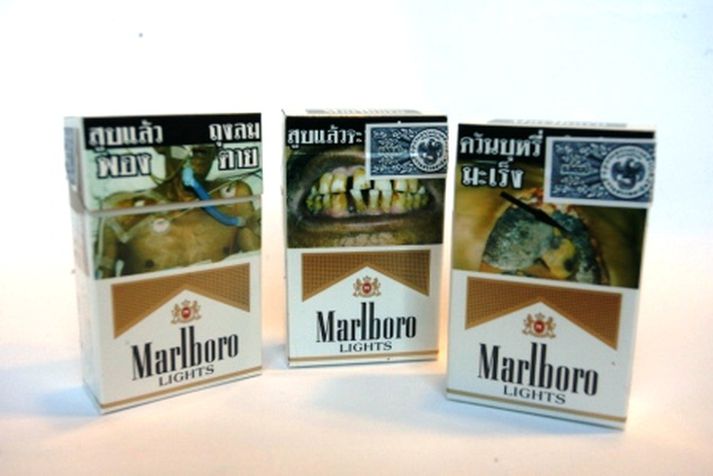 Nikótínþörfin virðist hafa borið þjófinn ofurliði.