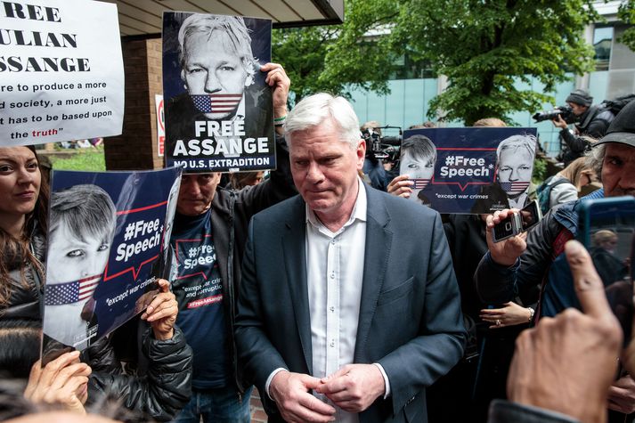 Kristinn fagnar tíðindum dagsins í máli Assange en segir baráttunni hvergi nærri lokið.