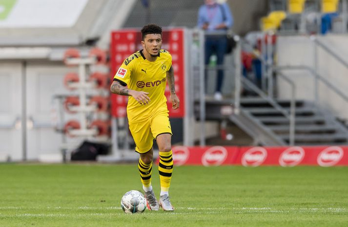 Sancho hefur spilað frábærlega með Dortmund og væri mikill liðsstyrkur fyrir Manchester United