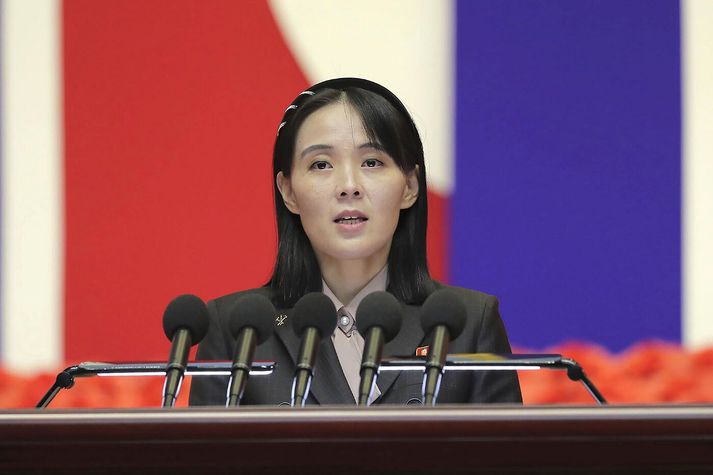 Kim Yo Jong, systir Kims Jong Un, einræðisherra Norður-Kóreu.