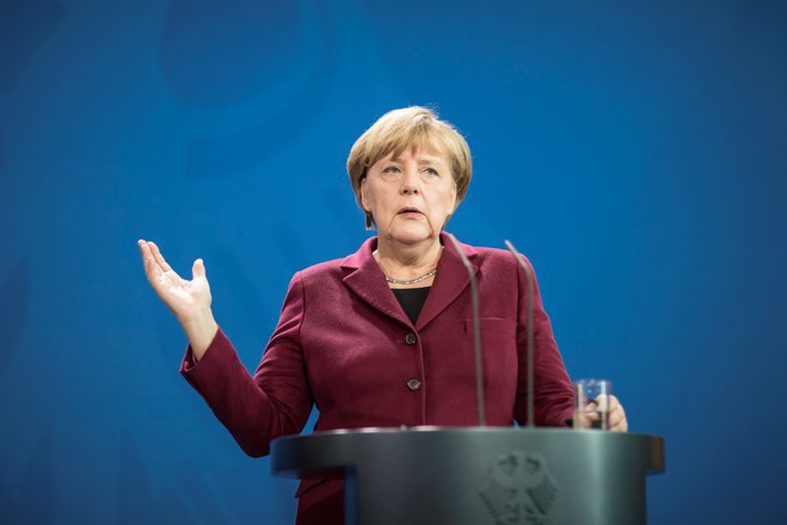 Angela Merkel er í snúinni stöðu.