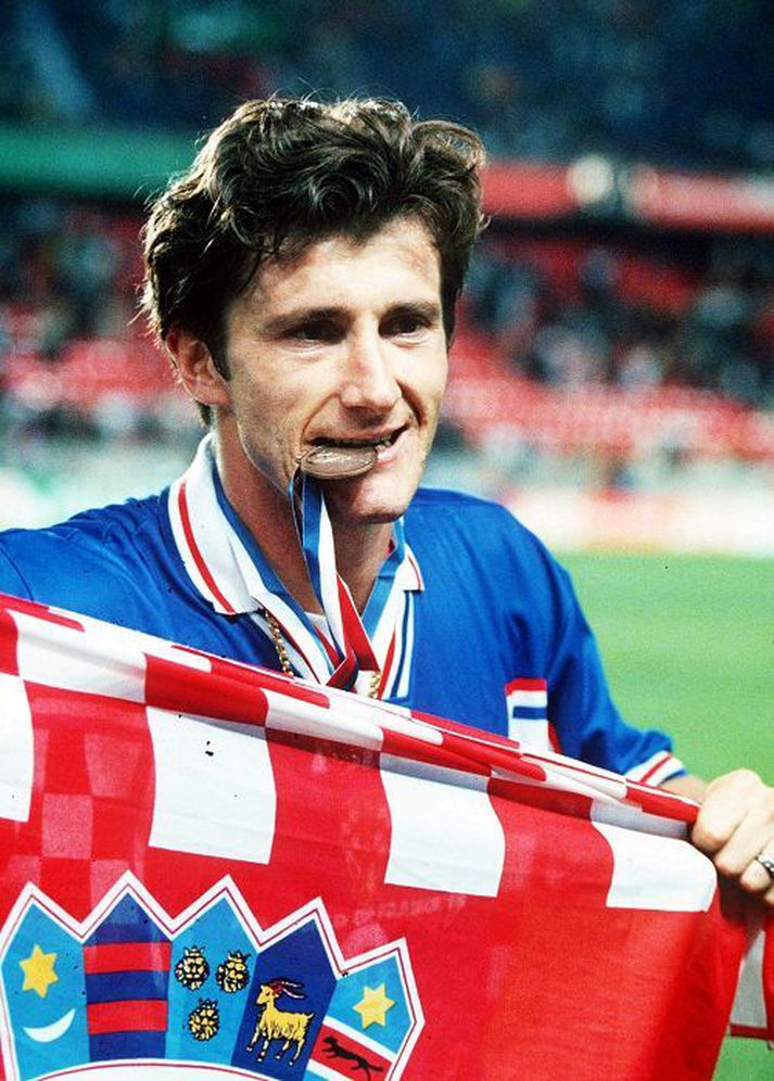 Davor Suker, markakóngur HM 1998 og nú forseti Knattspyrnusambands Króatíu.