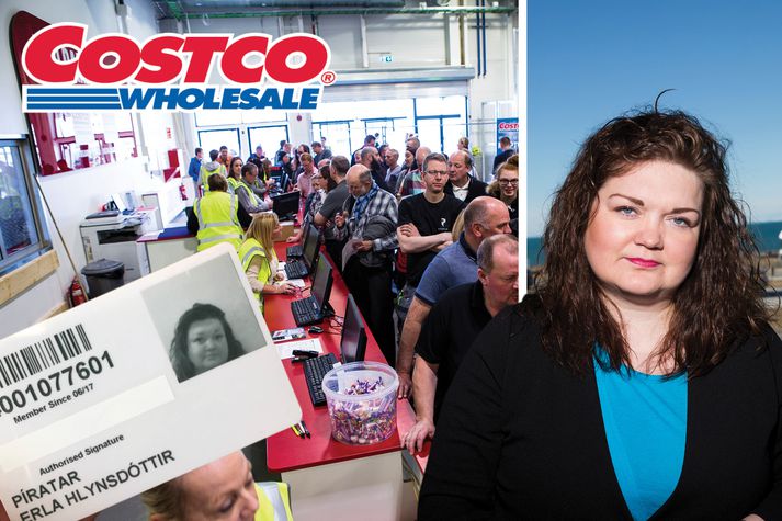 Myndatökurnar í Costco eru alræmdar en Erla lætur sér hvergi bregða.