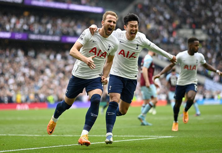 Harry Kane var hetja Tottenham í dag eins og svo oft áður.