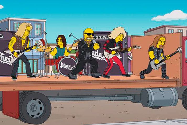 Svona líta meðlimir Judas Priest út í The Simpsons