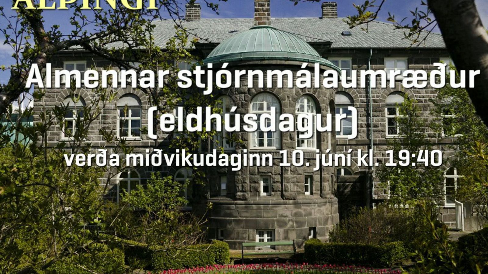 Í beinni: Eldhúsdagsumræður á Al­þingi