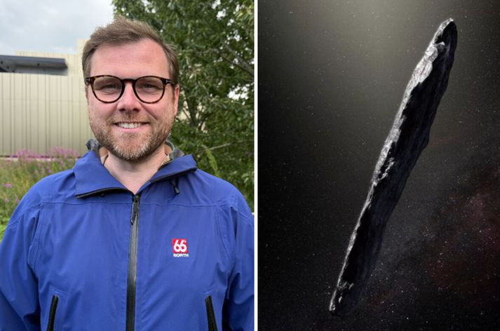 Sævar Helgi og halastjarnan, nú eða geimskipið sem er væntanlegt nálægt jörðu í nóvember. 