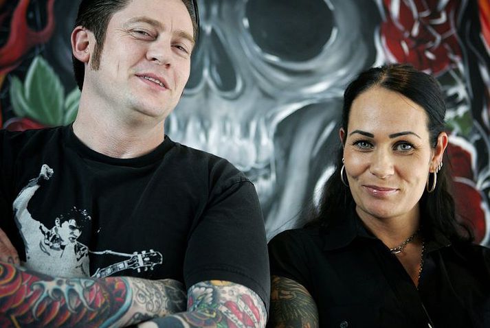Össur Hafþórsson og Linda Mjöll Þorsteinsdóttir hjá Sódómu Reykjavík og Reykjavík Ink skipuleggja hátíðina. fréttablaðið/arnþór