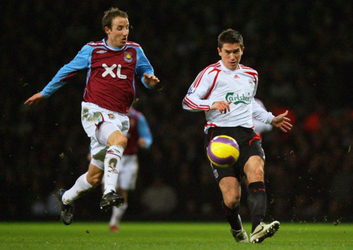 Lee Bowyer í leik með West Ham.